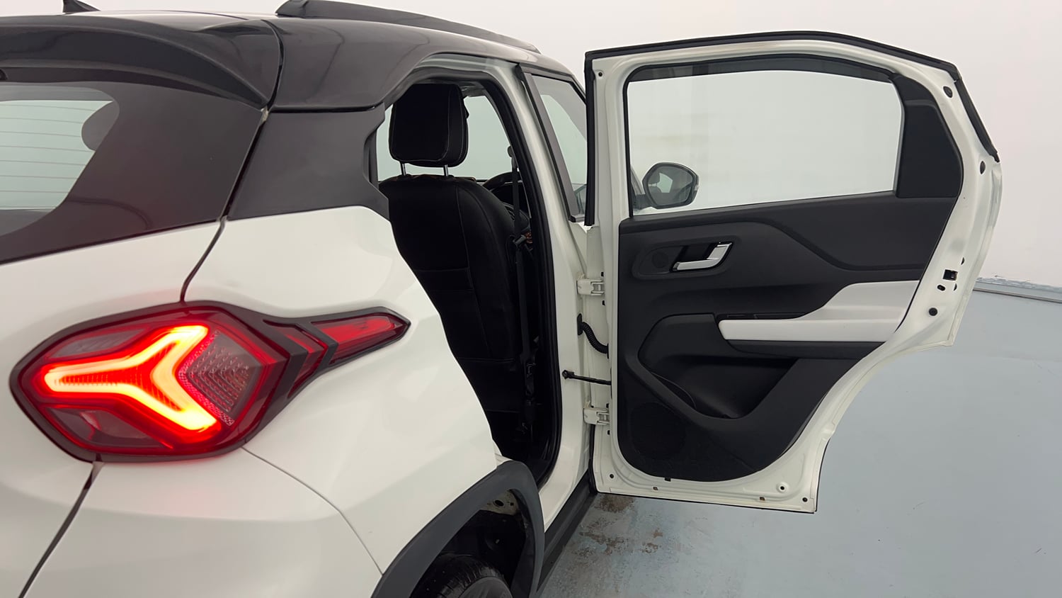 Used 2023 Tata Punch Creative Dual Tone Petrol Manual interior RIGHT REAR DOOR OPEN VIEW
