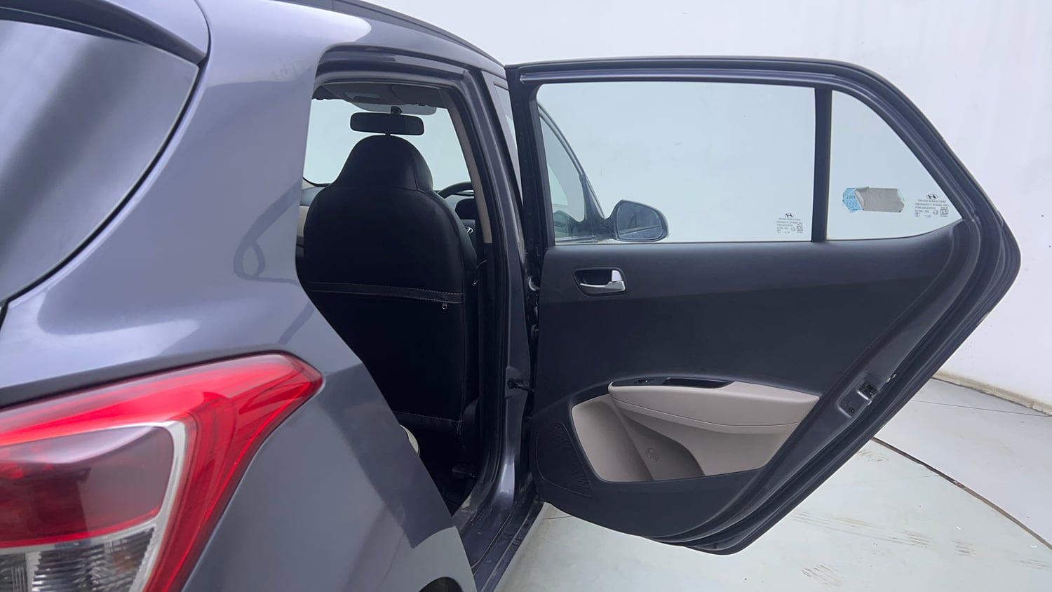 Used 2014 Hyundai Grand i10 Sportz AT 1.2 Kappa VTVT Petrol Automatic interior RIGHT REAR DOOR OPEN VIEW