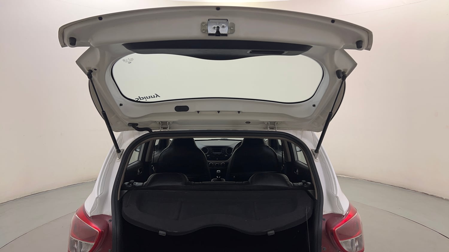 Used 2014 Hyundai Grand i10 Sportz 1.2 Kappa VTVT Petrol Manual interior DICKY DOOR OPEN VIEW