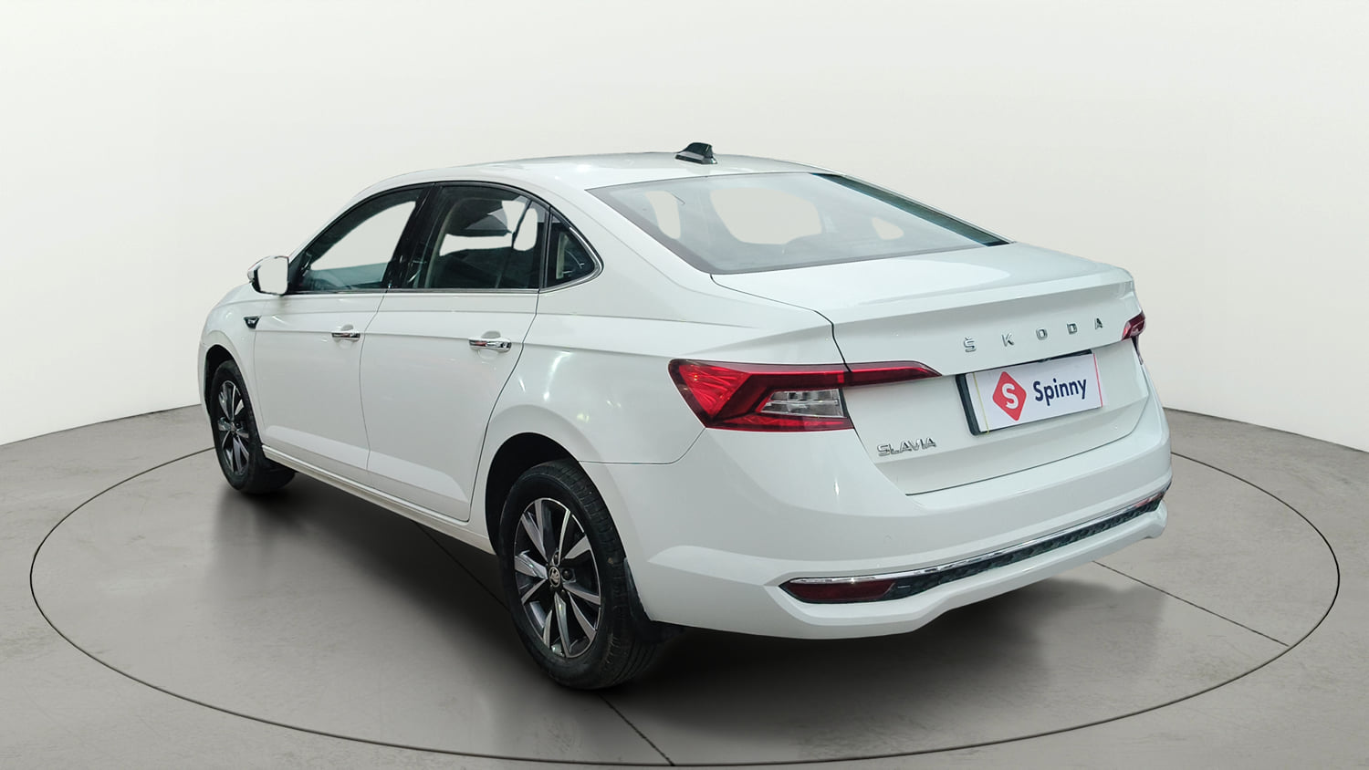 Used 2022 Skoda Slavia Style 1.0L TSI MT Petrol Manual exterior LEFT REAR CORNER VIEW