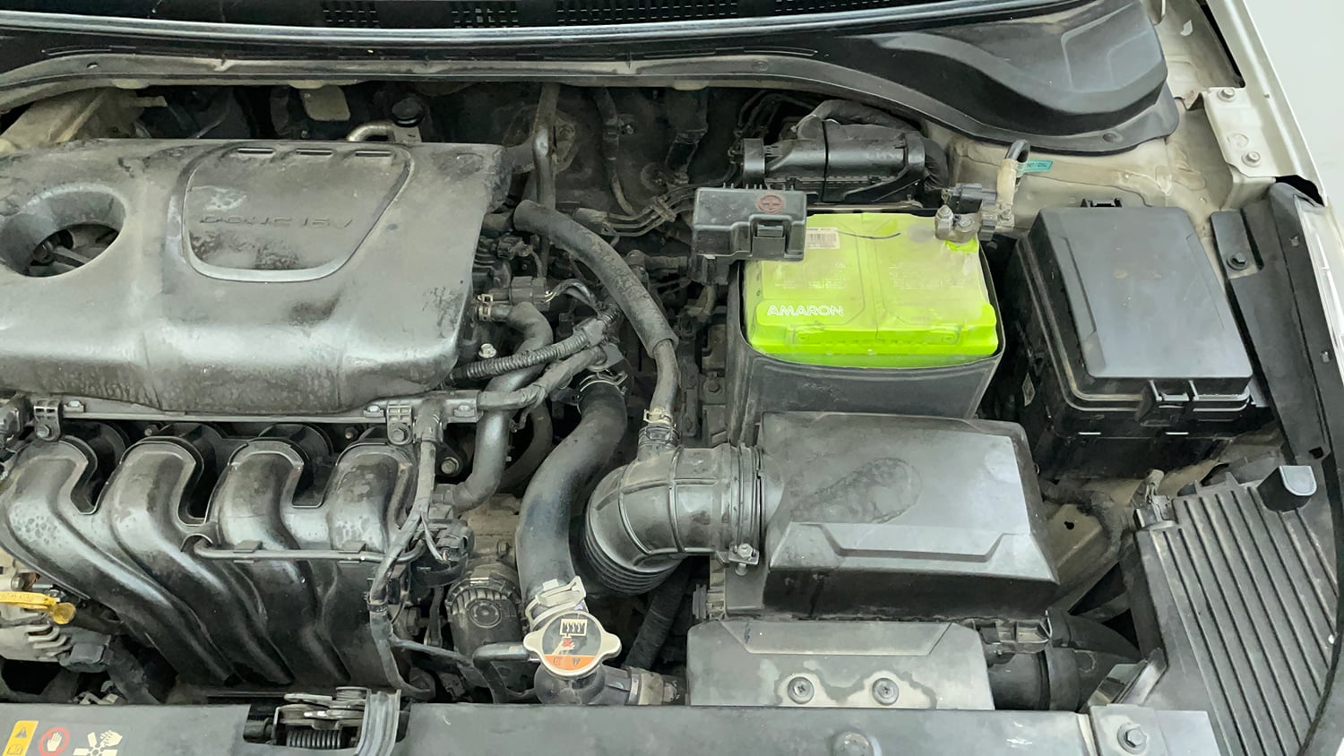 Used 2018 Hyundai Verna SX (O) 1.6 VTVT AT Petrol Automatic engine ENGINE LEFT SIDE VIEW
