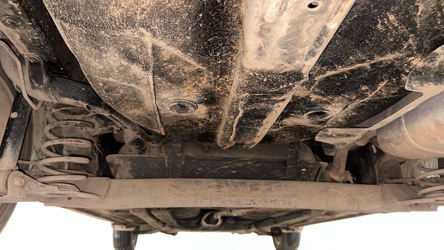 Used 2014 Hyundai Xcent S 1.2 Petrol Manual extra REAR UNDERBODY VIEW (TAKEN FROM REAR)