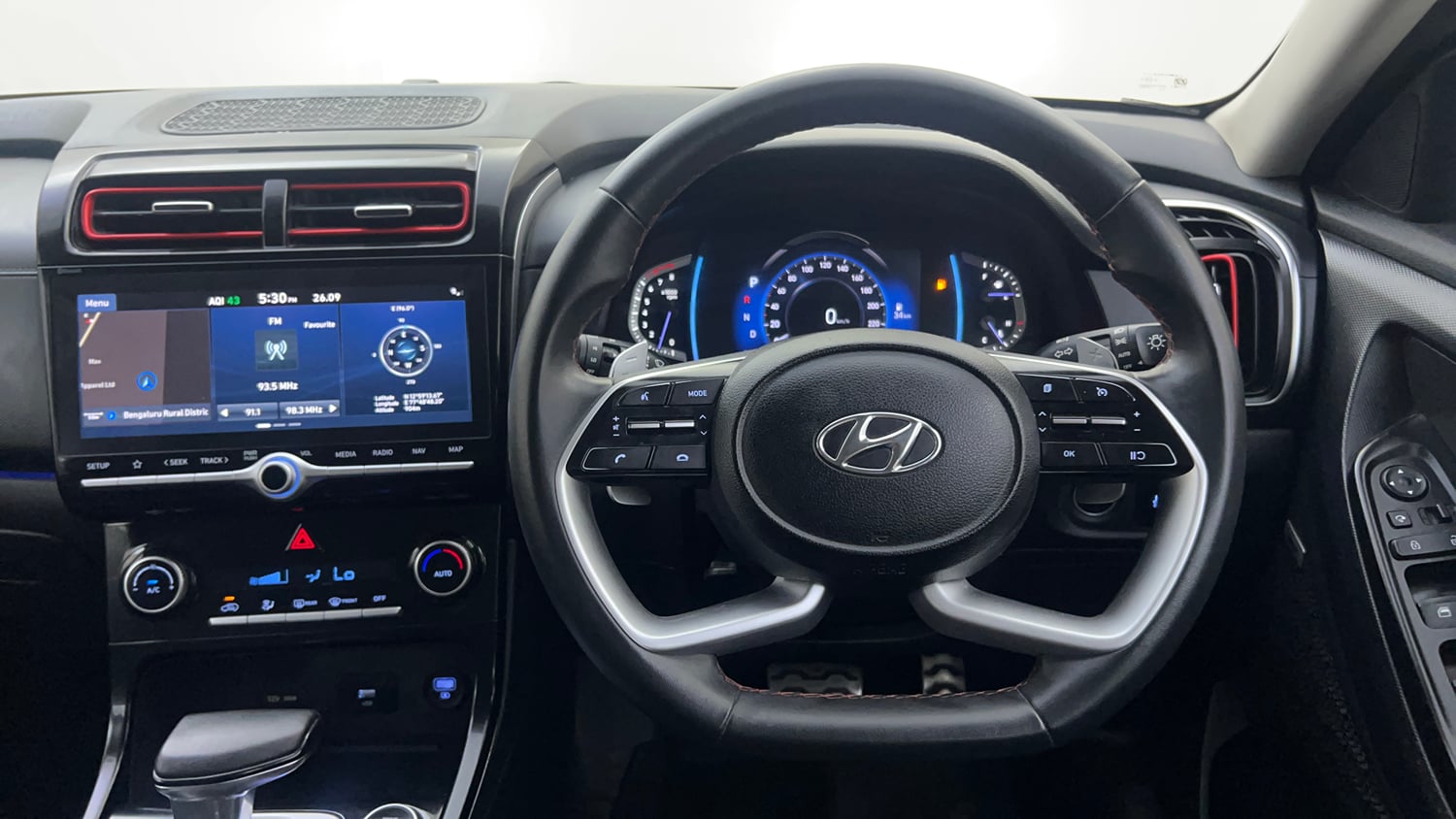 Used 2022 Hyundai Creta SX (O) 1.4 Turbo 7 DCT Petrol Automatic interior STEERING VIEW