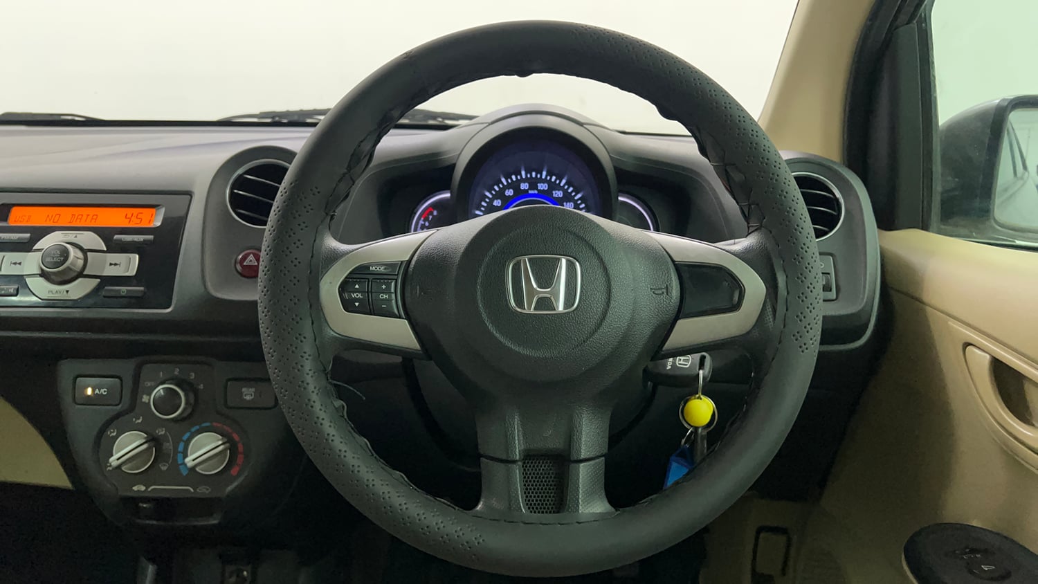 Used 2015 Honda Brio S MT Petrol Manual interior STEERING VIEW