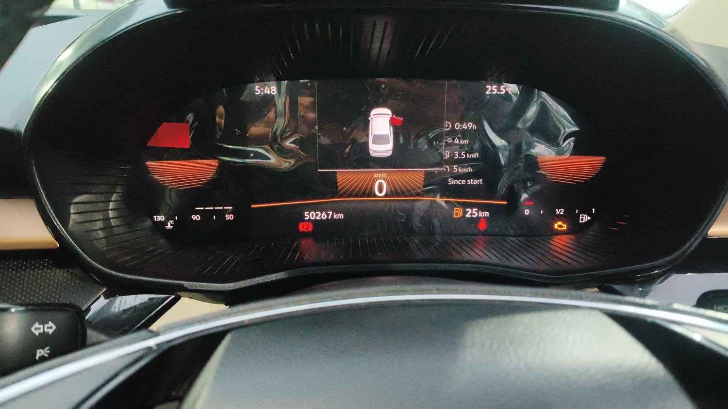 Used 2022 Skoda Slavia Style 1.0L TSI MT Petrol Manual interior CLUSTERMETER VIEW