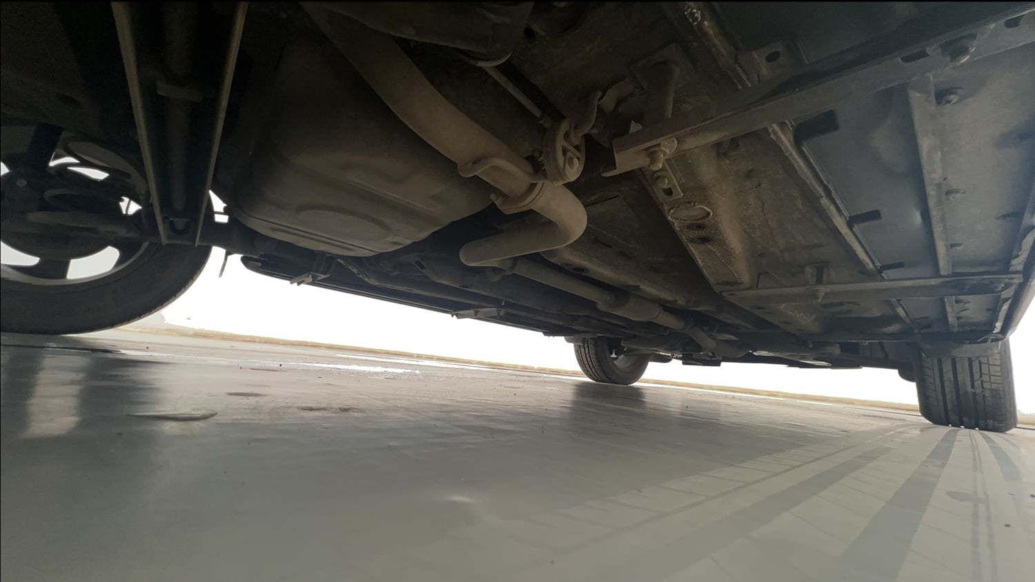 Used 2025 Tata Nexon Fearless Plus (PS) 1.5 Diesel 6AMT Dual Tone Diesel Automatic extra REAR RIGHT UNDERBODY VIEW