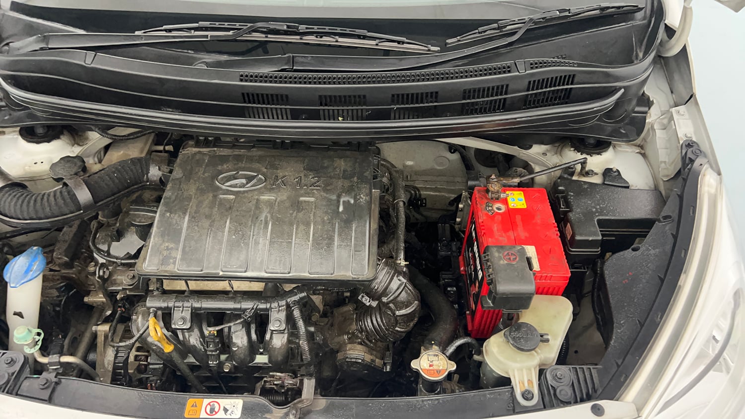 Used 2016 Hyundai Grand i10 Sportz 1.2 Kappa VTVT Petrol Manual engine ENGINE LEFT SIDE VIEW