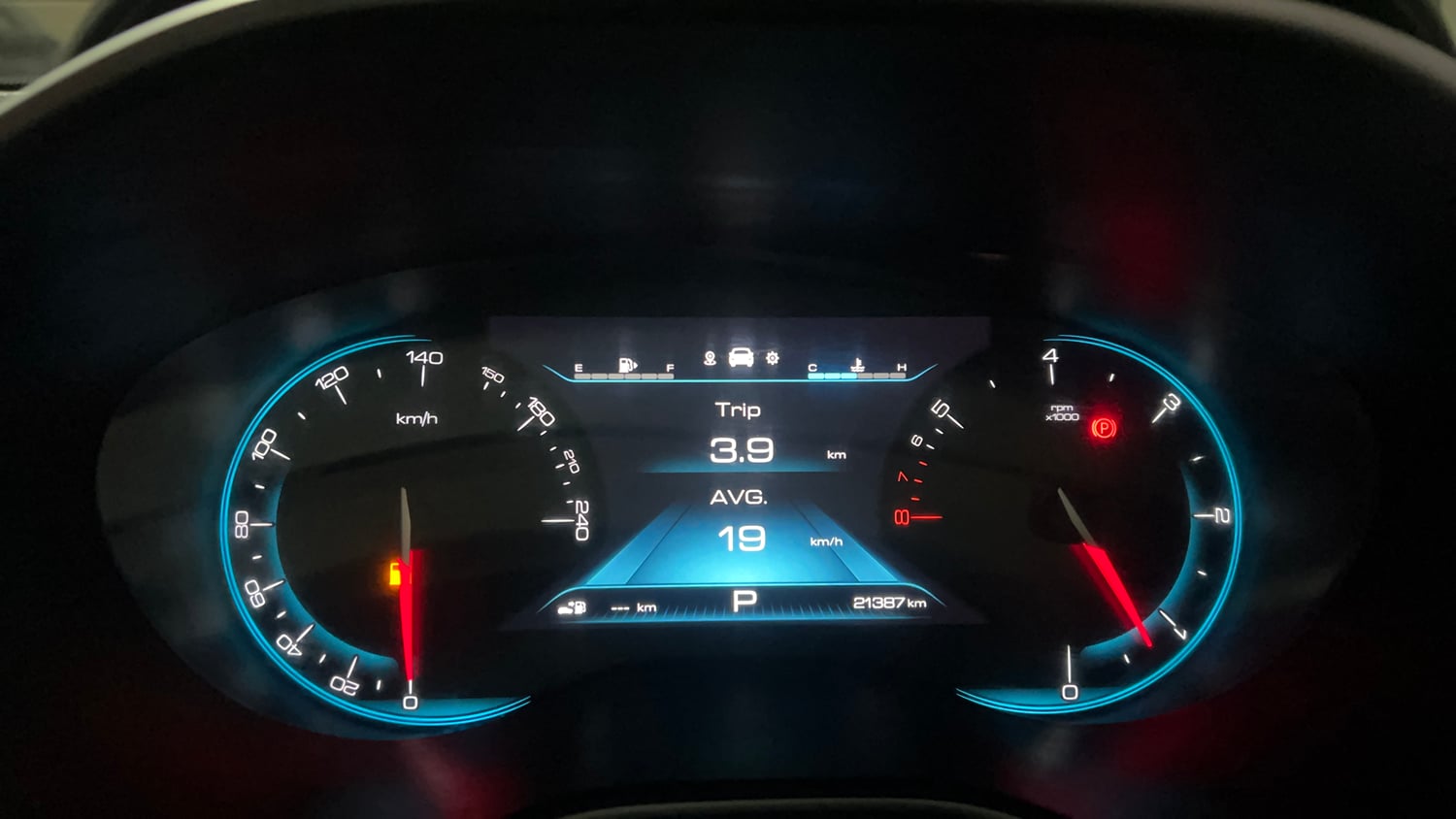 Used 2020 MG Motors Hector Plus Sharp 1.5 DCT Petrol Petrol Automatic interior CLUSTERMETER VIEW