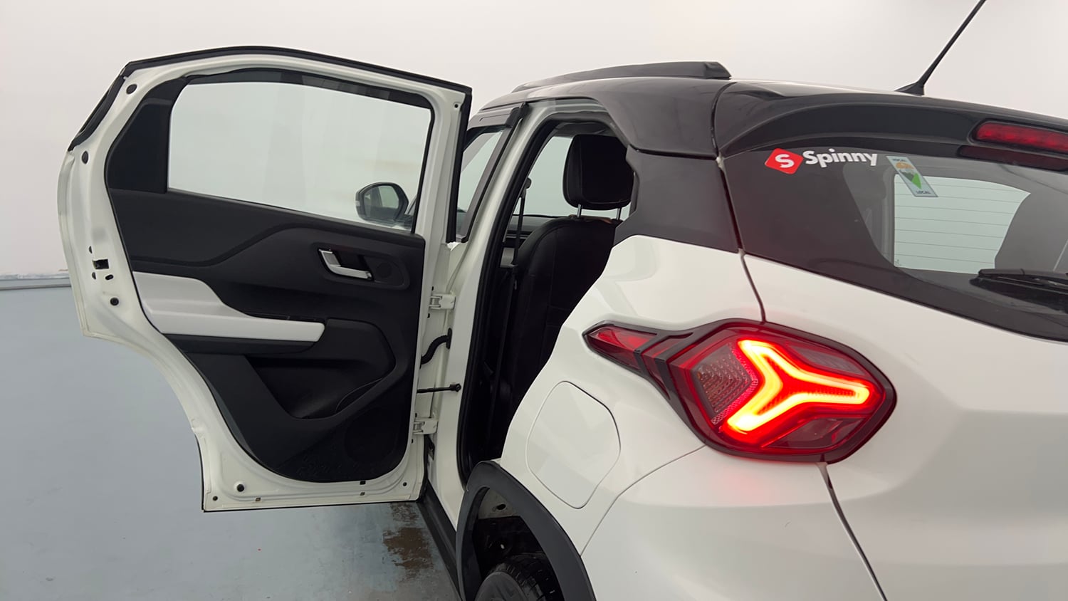 Used 2023 Tata Punch Creative Dual Tone Petrol Manual interior LEFT REAR DOOR OPEN VIEW