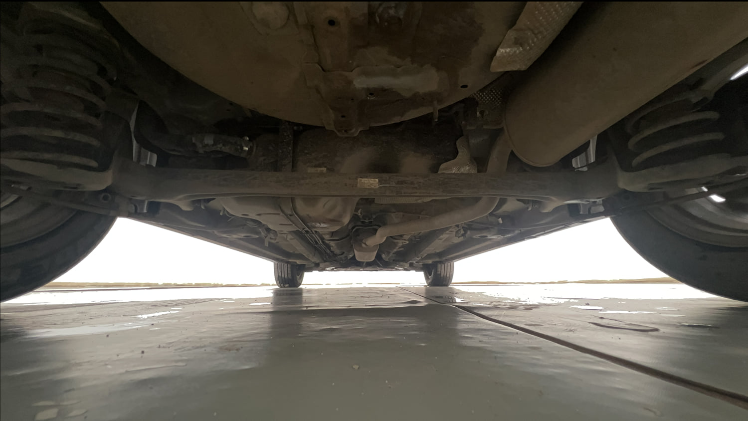 Used 2024 Mahindra XUV 3XO AX5 1.2 Petrol Petrol Manual extra REAR UNDERBODY VIEW (TAKEN FROM REAR)