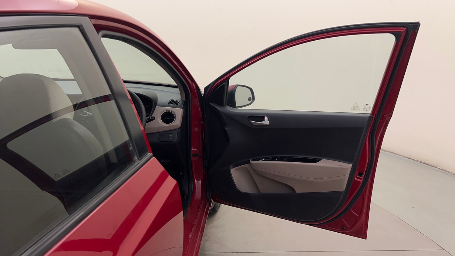 Used 2014 Hyundai Xcent S 1.2 Petrol Manual interior RIGHT FRONT DOOR OPEN VIEW