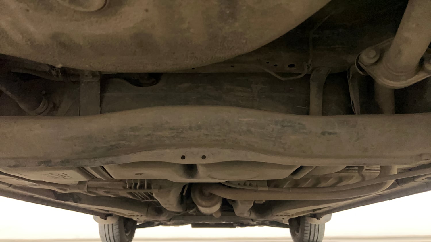 Used 2015 Honda Brio S MT Petrol Manual extra REAR UNDERBODY VIEW (TAKEN FROM REAR)