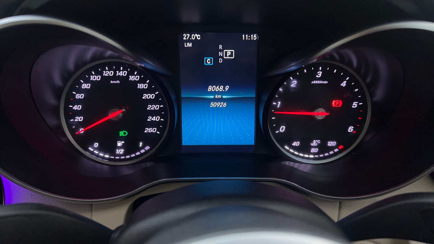 Used 2019 Mercedes-Benz C-Class C 220d Progressive Diesel Automatic interior CLUSTERMETER VIEW