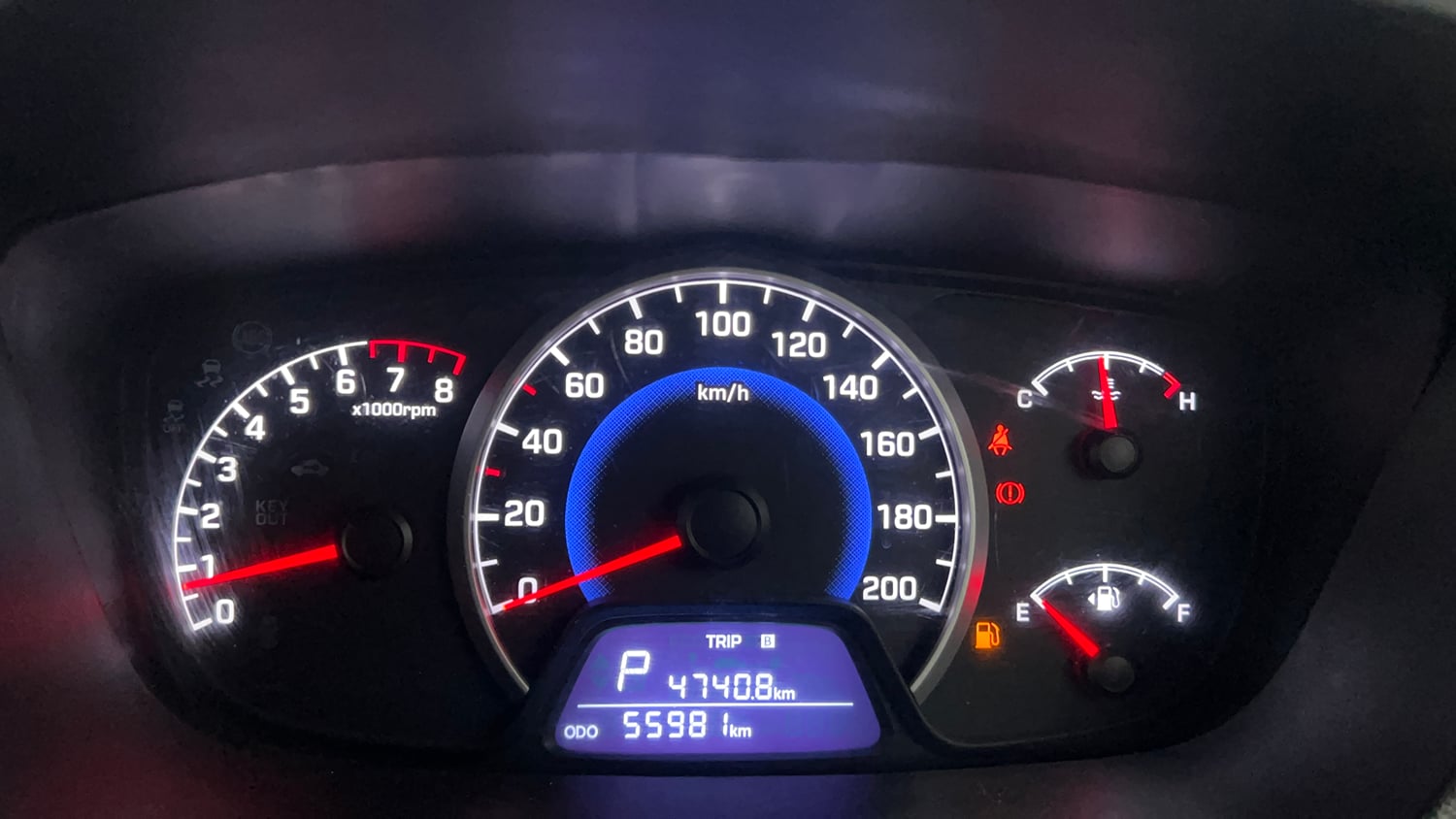 Used 2017 Hyundai Grand i10 Sportz (O) AT 1.2 Kappa VTVT Petrol Automatic interior CLUSTERMETER VIEW