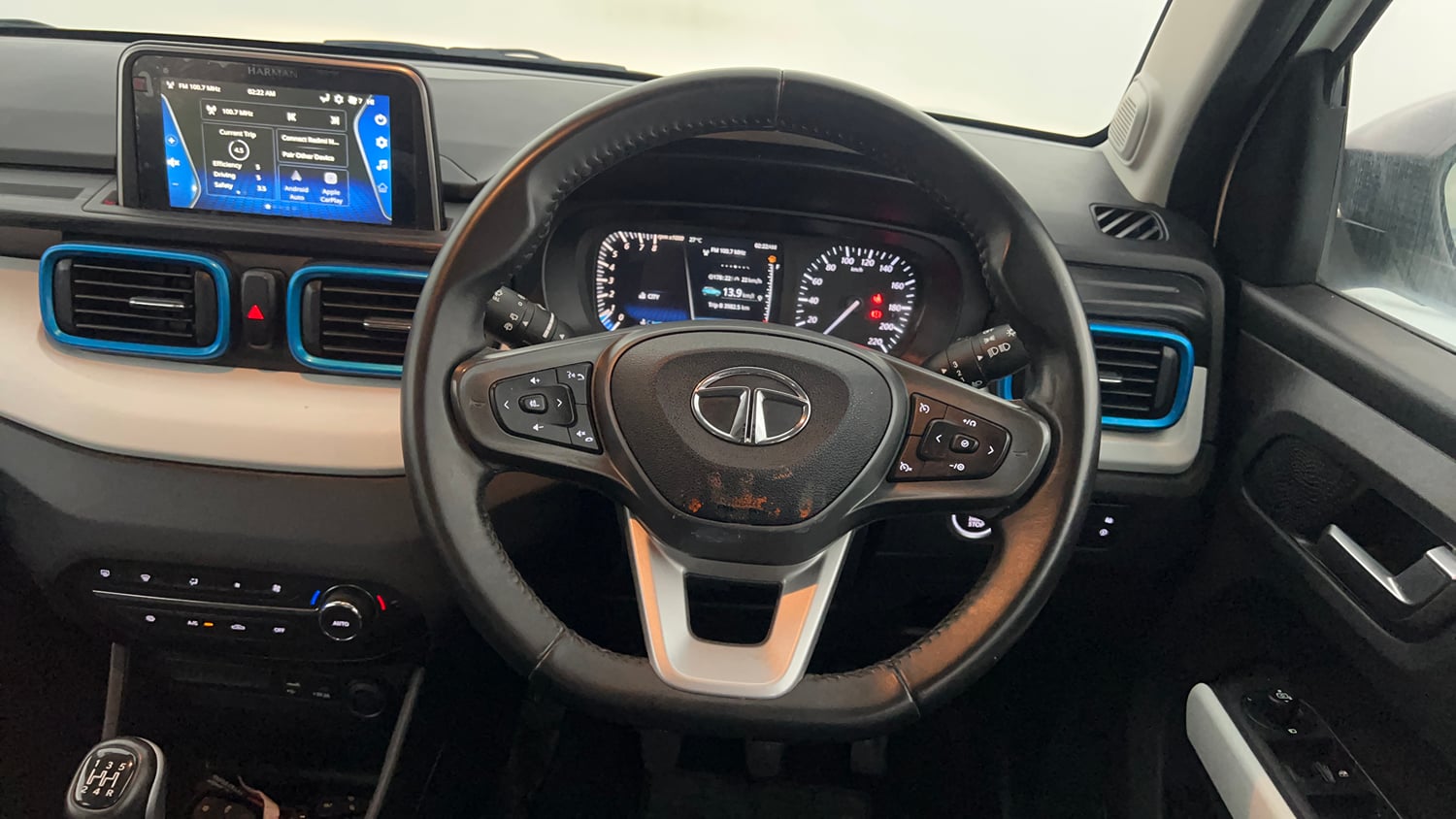 Used 2023 Tata Punch Creative Dual Tone Petrol Manual interior STEERING VIEW