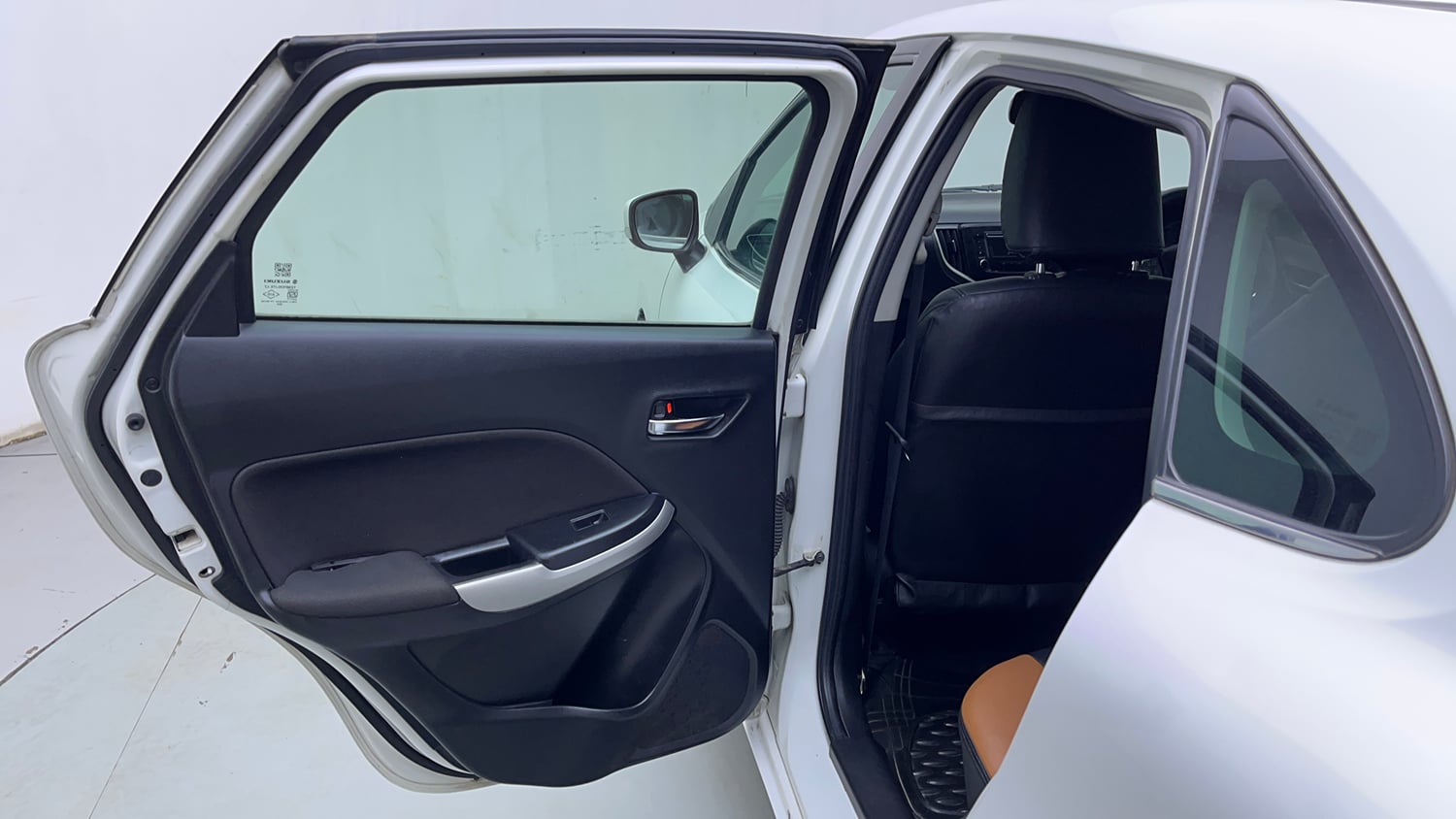 Used 2017 Maruti Suzuki Baleno Zeta 1.2 AT Petrol Automatic interior LEFT REAR DOOR OPEN VIEW