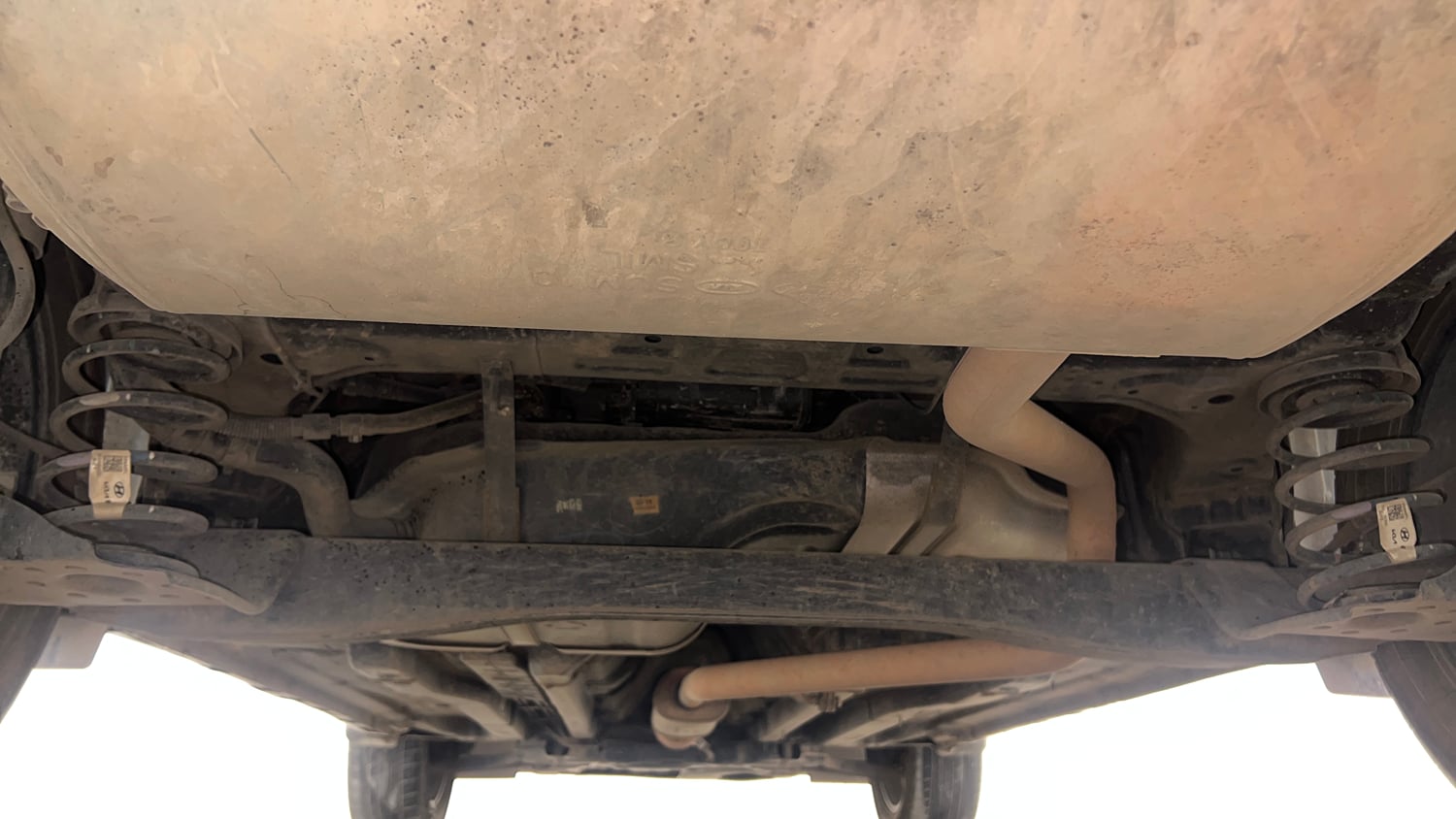 Used 2022 Hyundai Creta SX (O) 1.4 Turbo 7 DCT Petrol Automatic extra REAR UNDERBODY VIEW (TAKEN FROM REAR)