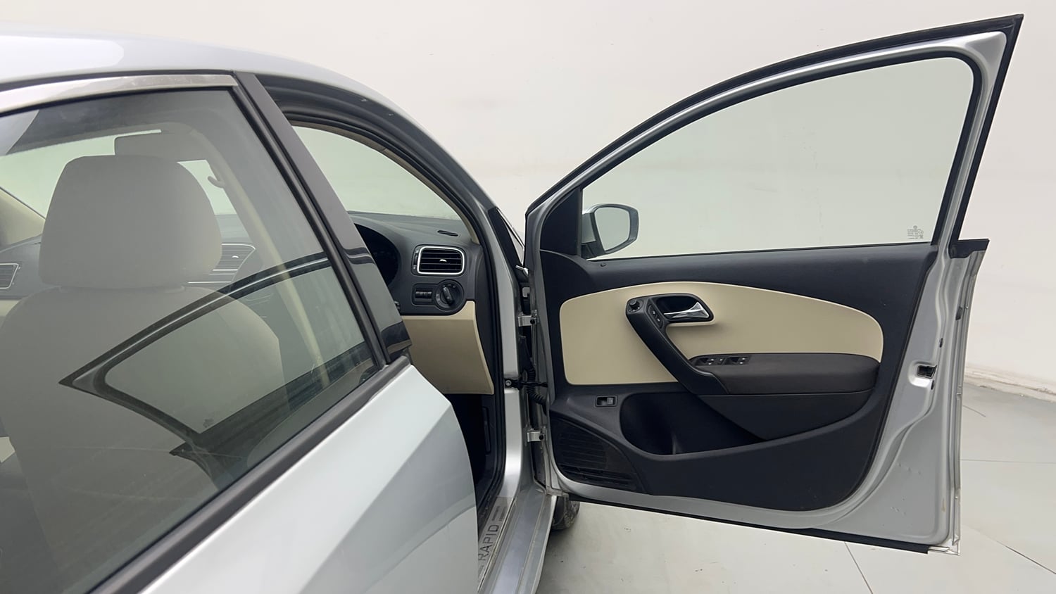 Used 2018 Skoda Rapid Ambition 1.6 MPI AT Petrol Automatic interior RIGHT FRONT DOOR OPEN VIEW