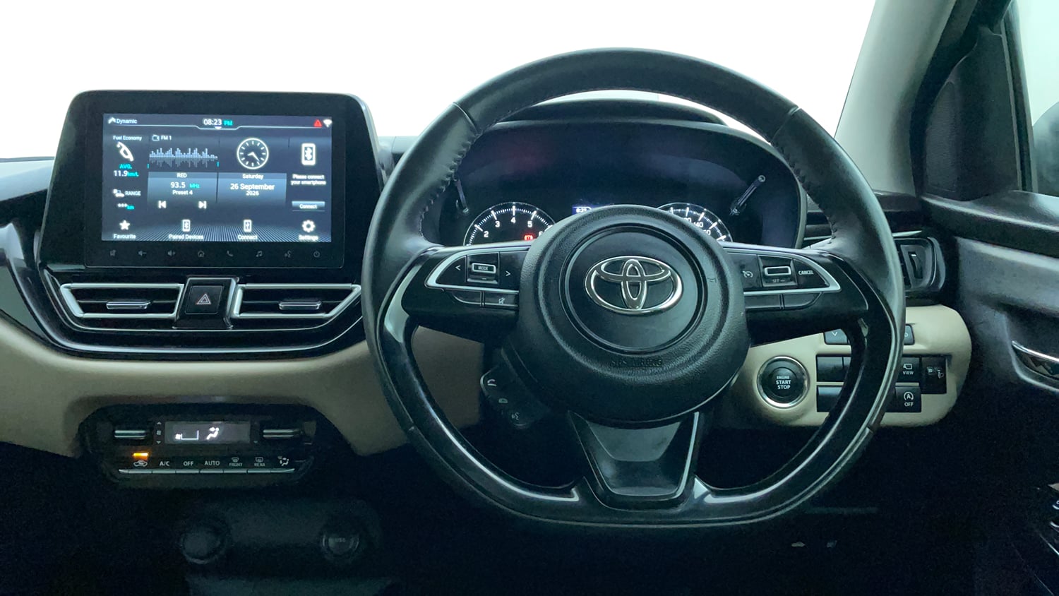 Used 2023 Toyota Glanza V AMT Petrol Automatic interior STEERING VIEW