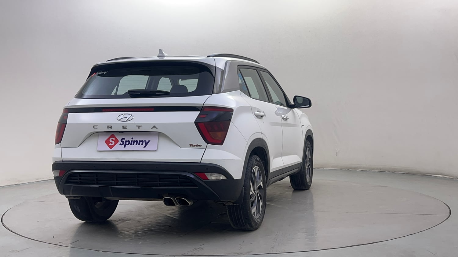 Used 2022 Hyundai Creta SX (O) 1.4 Turbo 7 DCT Petrol Automatic exterior RIGHT REAR CORNER VIEW
