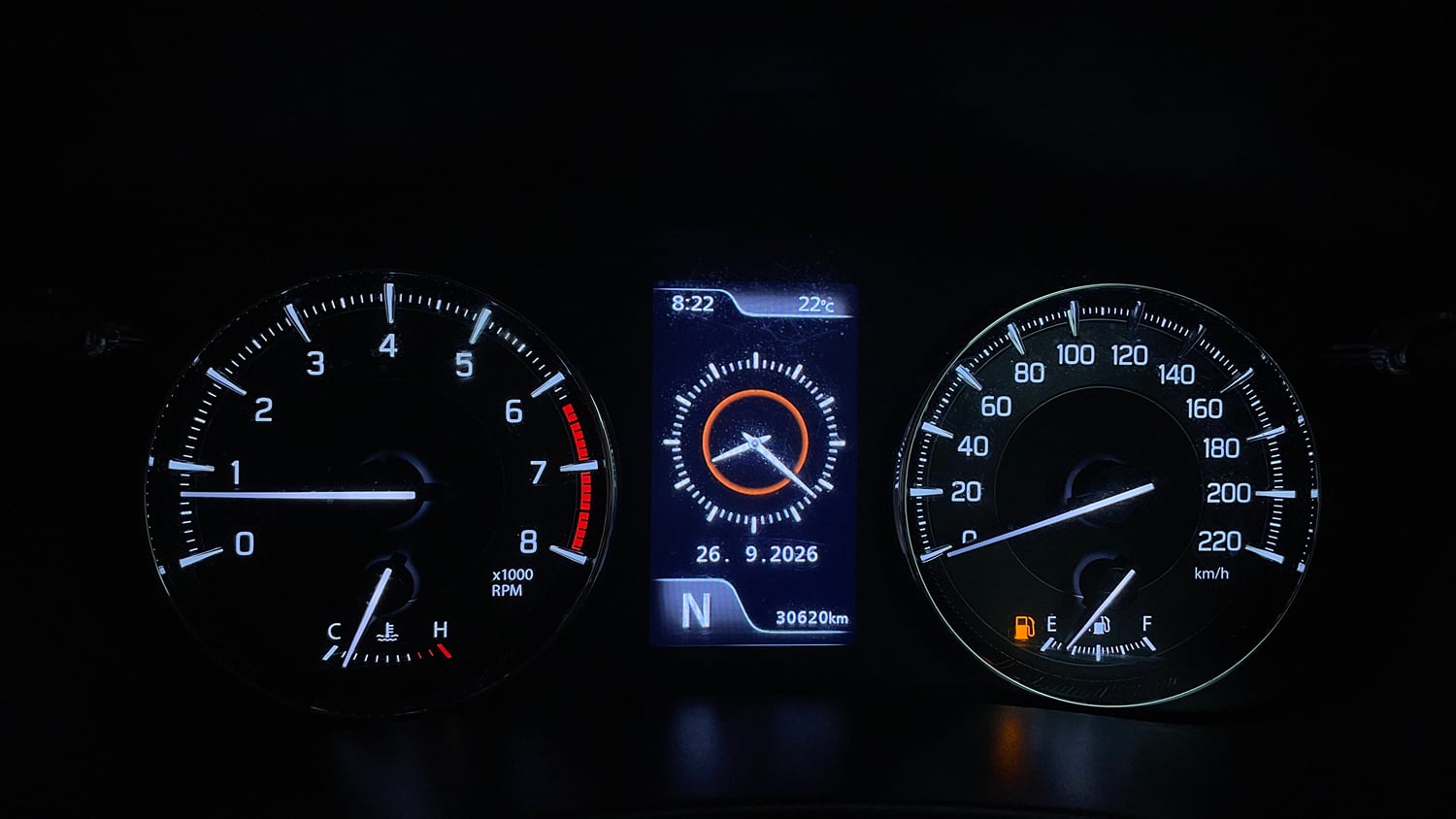 Used 2023 Toyota Glanza V AMT Petrol Automatic interior CLUSTERMETER VIEW