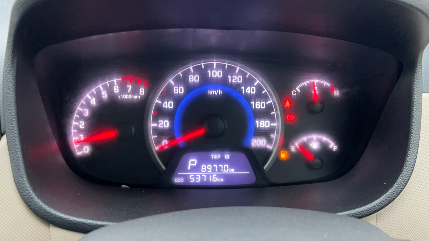 Used 2017 Hyundai Grand i10 Sportz (O) AT 1.2 Kappa VTVT Petrol Automatic interior CLUSTERMETER VIEW