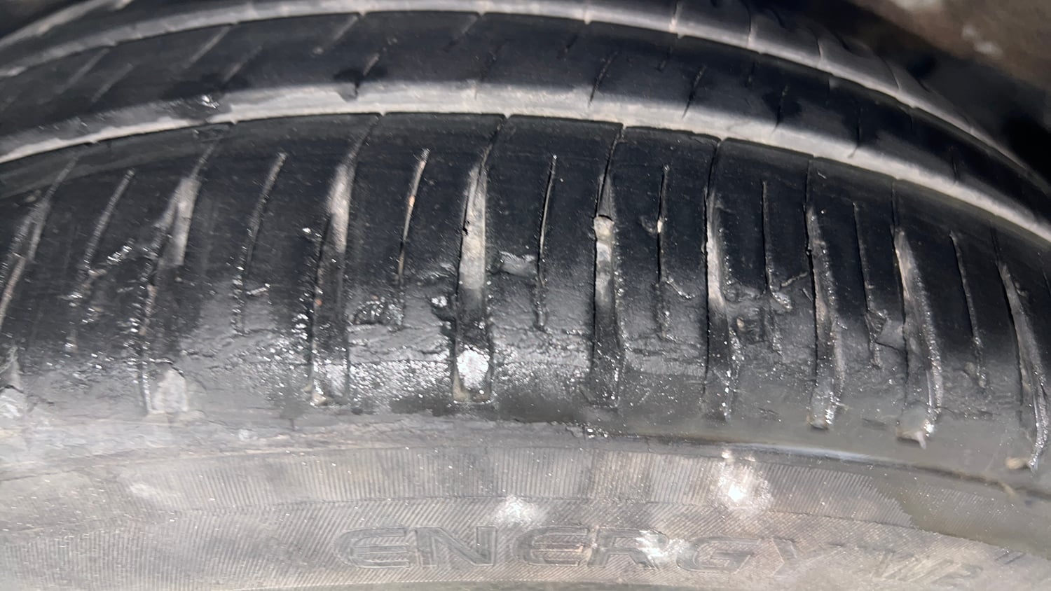 Used 2018 Honda Jazz V AT Petrol Petrol Automatic tyres LEFT REAR TYRE TREAD VIEW