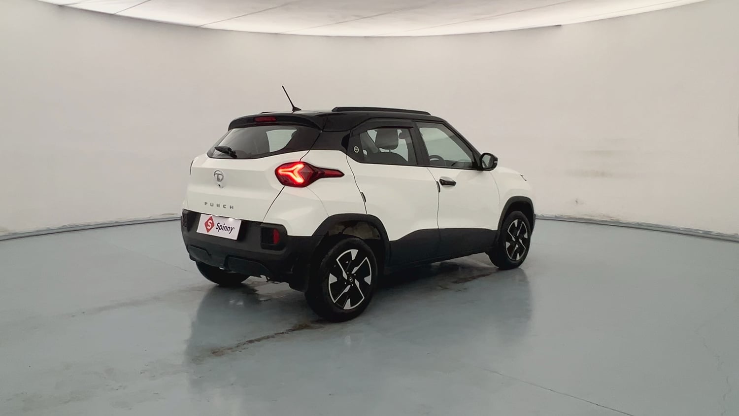 Used 2023 Tata Punch Creative Dual Tone Petrol Manual exterior RIGHT REAR CORNER VIEW