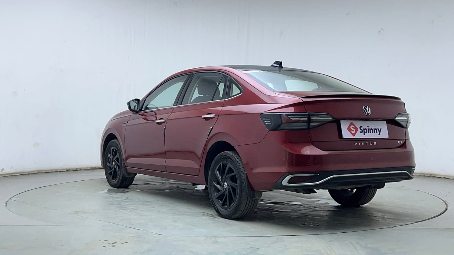 Used 2023 Volkswagen Virtus GT Plus 1.5 TSI EVO DSG Petrol Automatic exterior LEFT REAR CORNER VIEW