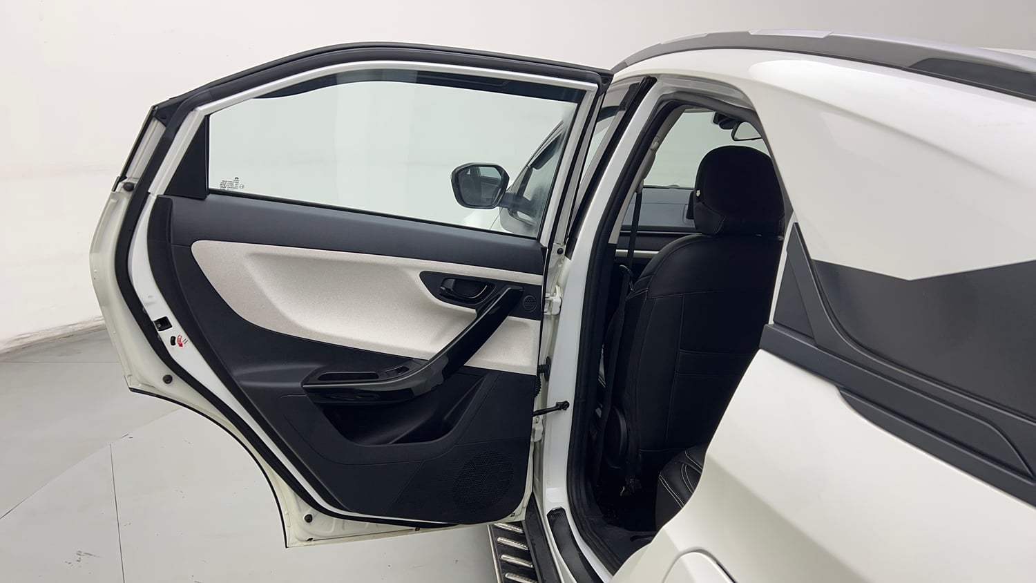 Used 2024 Tata Nexon Pure (S) 1.2 Petrol 6AMT Petrol Automatic interior LEFT REAR DOOR OPEN VIEW