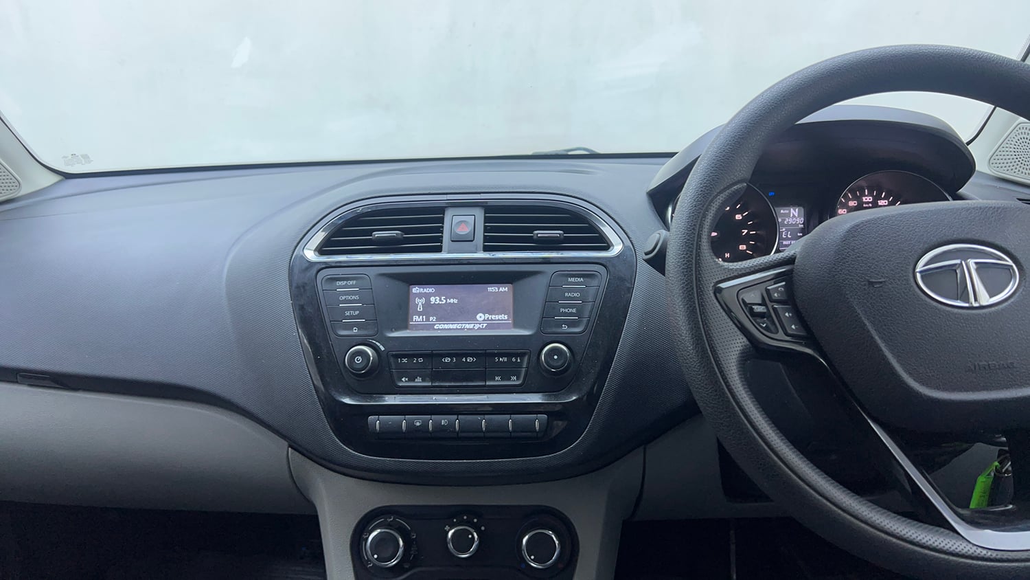 Used 2018 Tata Tiago Revotron XZA Petrol Automatic interior MUSIC SYSTEM & AC CONTROL VIEW