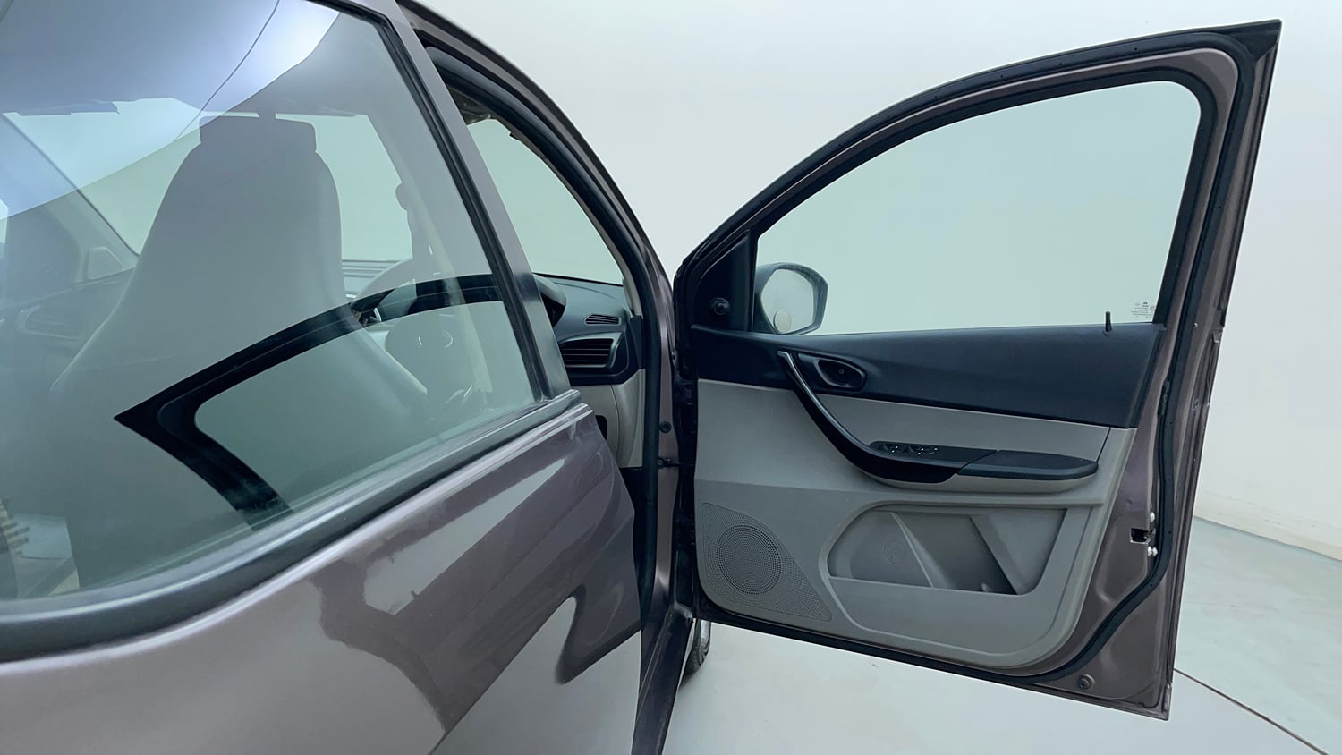 Used 2016 Tata Tiago Revotron XM Petrol Manual interior RIGHT FRONT DOOR OPEN VIEW