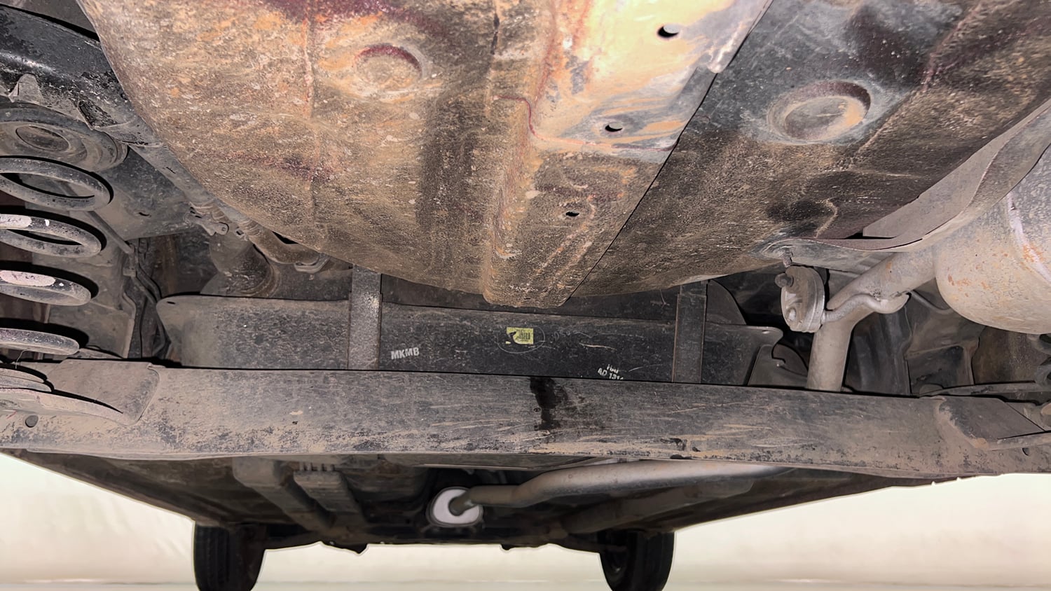 Used 2018 Hyundai Grand i10 Sportz (O) 1.2 Kappa VTVT Petrol Manual extra REAR UNDERBODY VIEW (TAKEN FROM REAR)