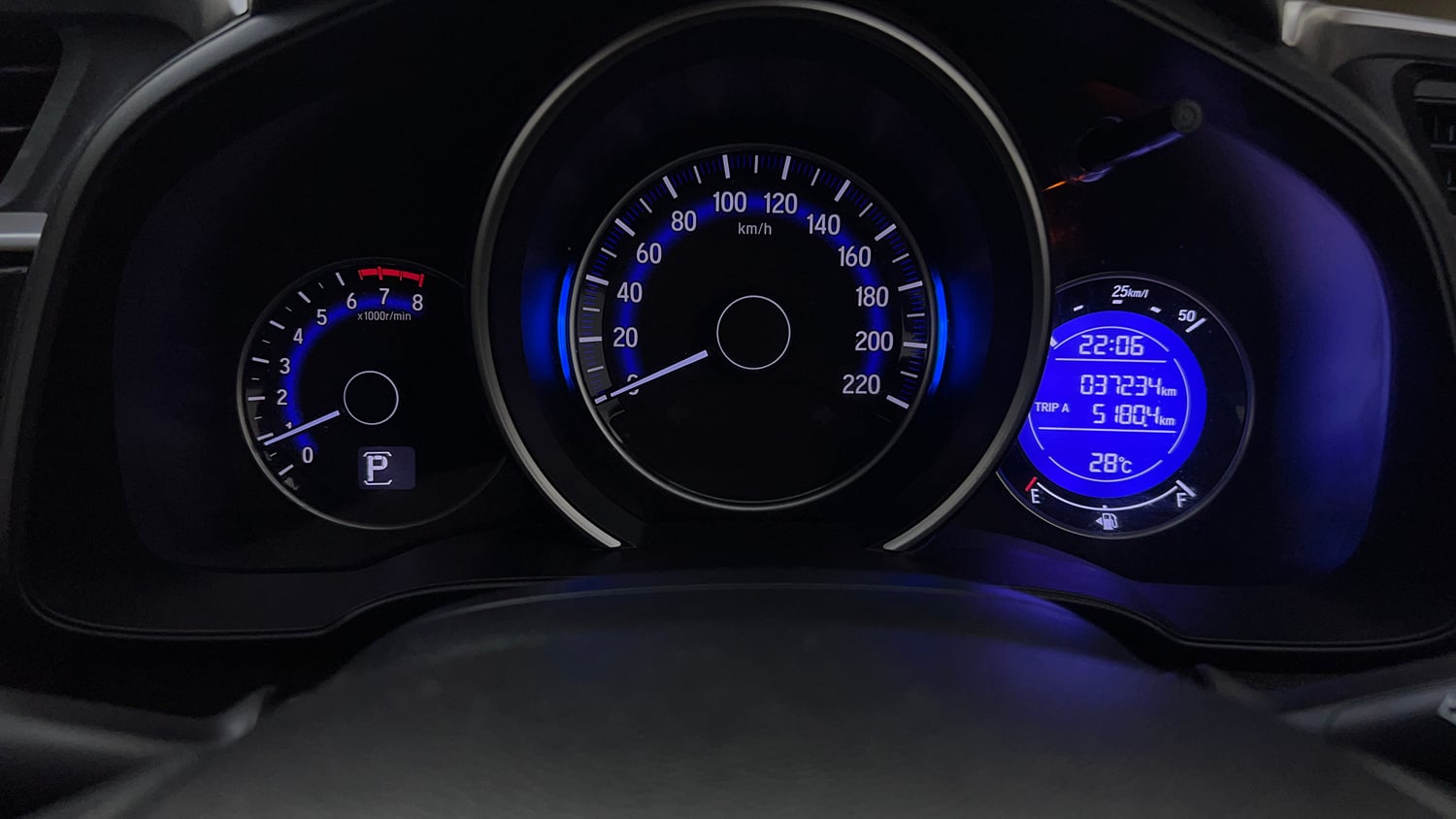Used 2018 Honda Jazz V AT Petrol Petrol Automatic interior CLUSTERMETER VIEW