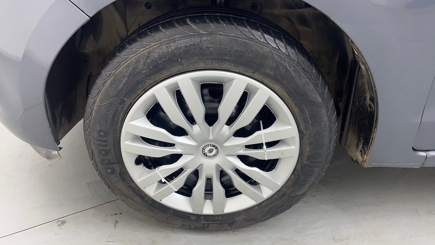 Used 2016 Ford Figo Aspire Trend 1.2 Ti-VCT Petrol Manual tyres LEFT FRONT TYRE RIM VIEW