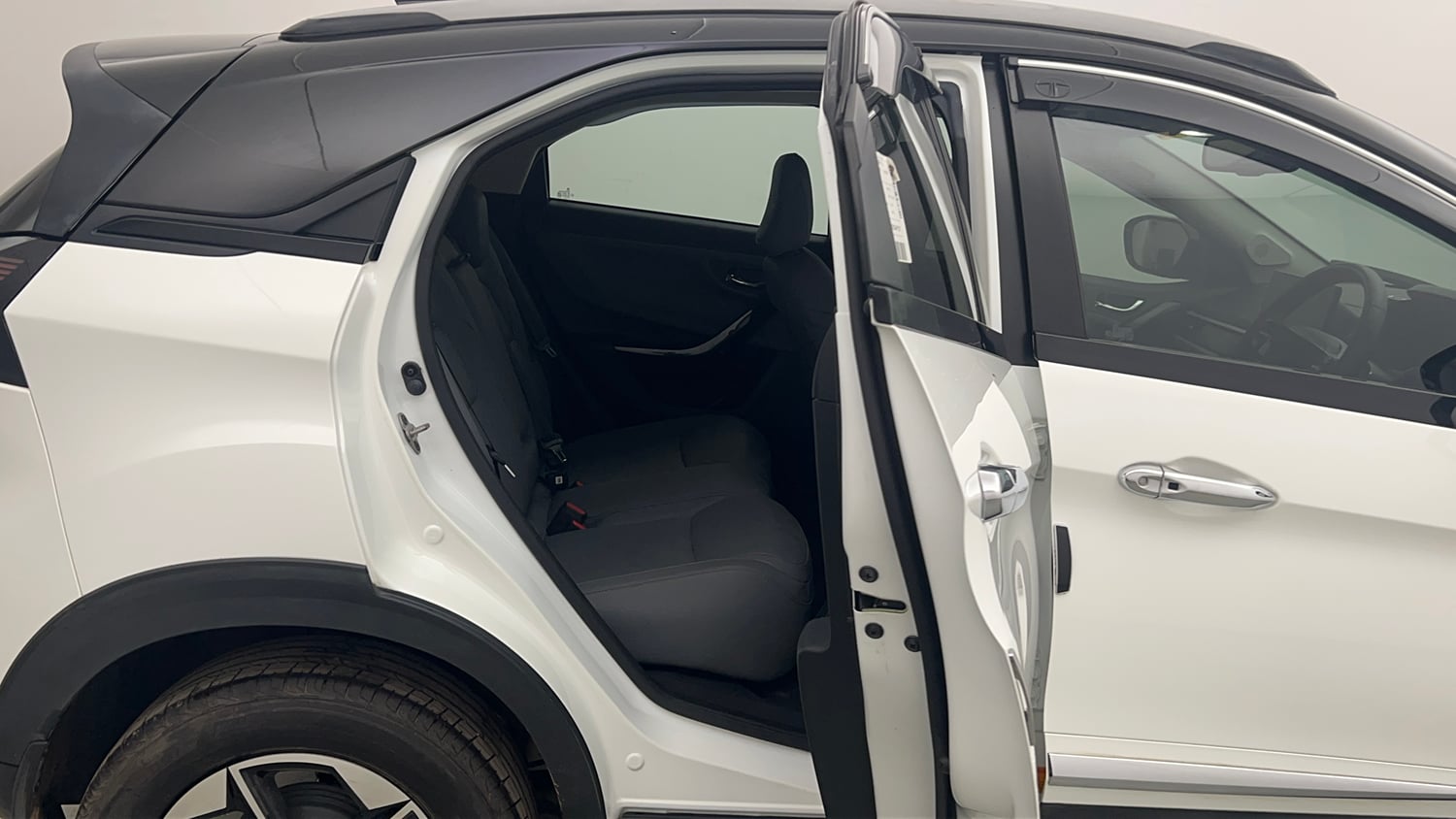 Used 2025 Tata Nexon Fearless Plus (PS) 1.5 Diesel 6AMT Dual Tone Diesel Automatic interior RIGHT SIDE REAR DOOR CABIN VIEW