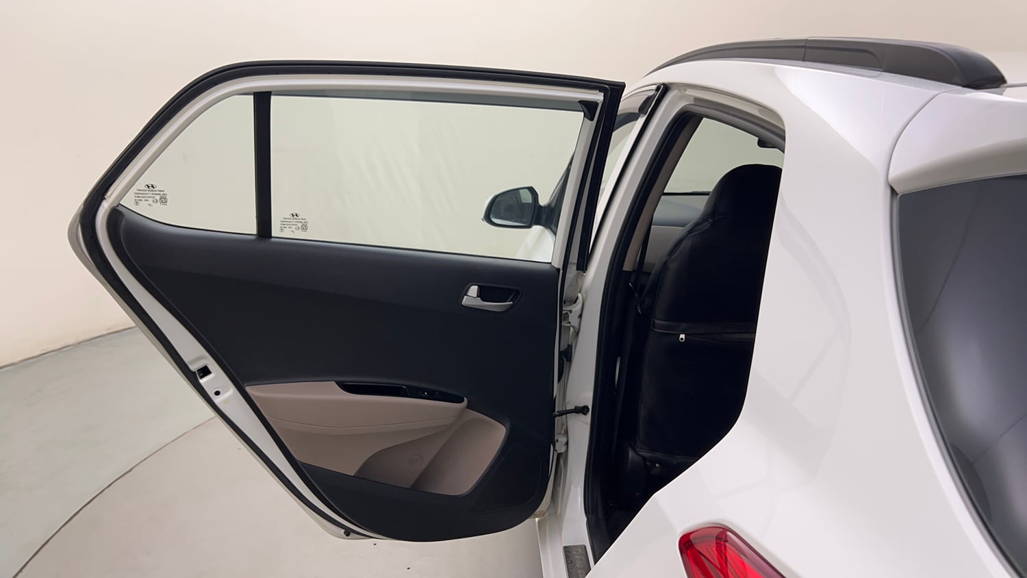 Used 2014 Hyundai Grand i10 Sportz 1.2 Kappa VTVT Petrol Manual interior LEFT REAR DOOR OPEN VIEW