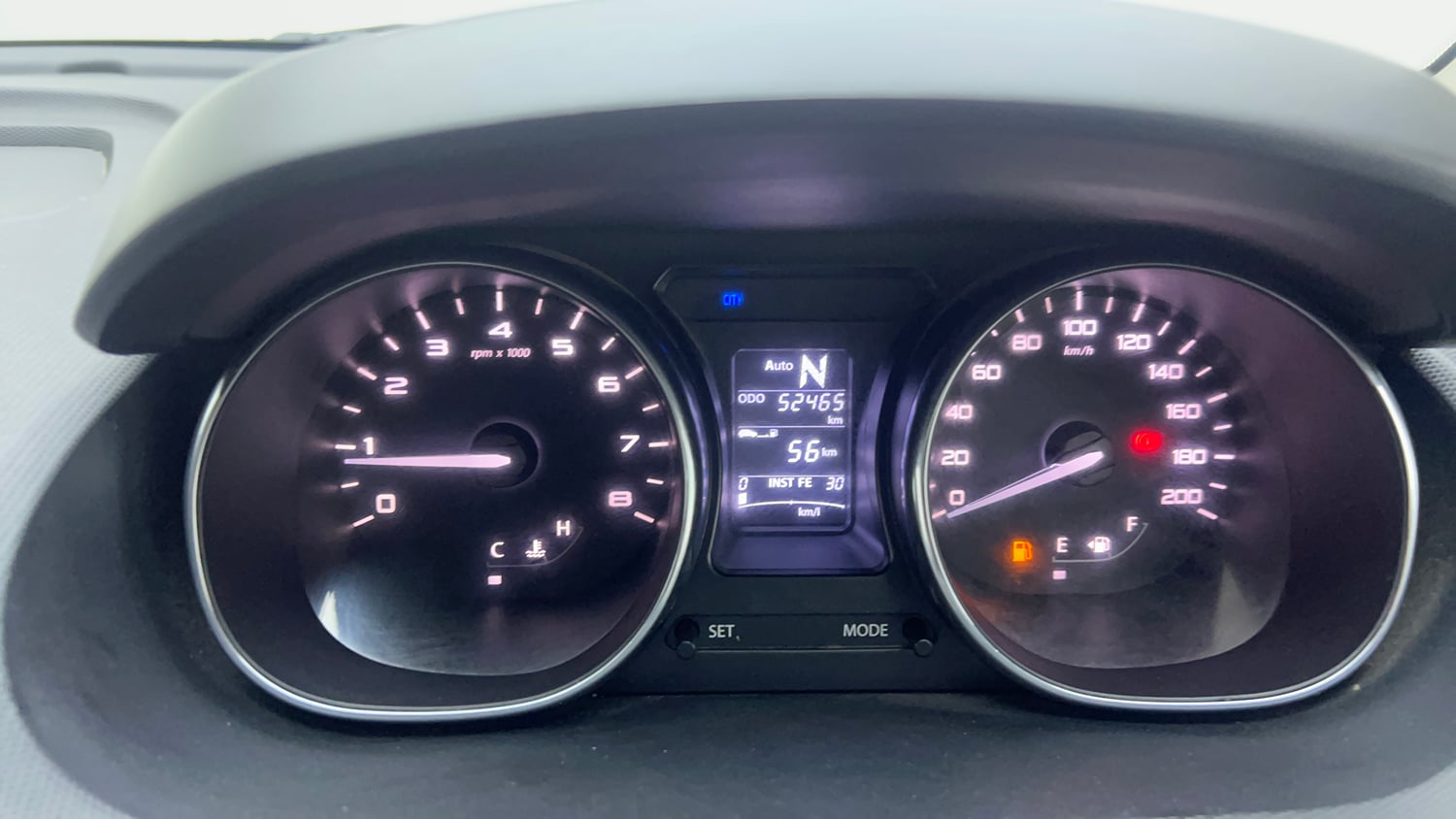 Used 2018 Tata Tiago Revotron XTA Petrol Automatic interior CLUSTERMETER VIEW