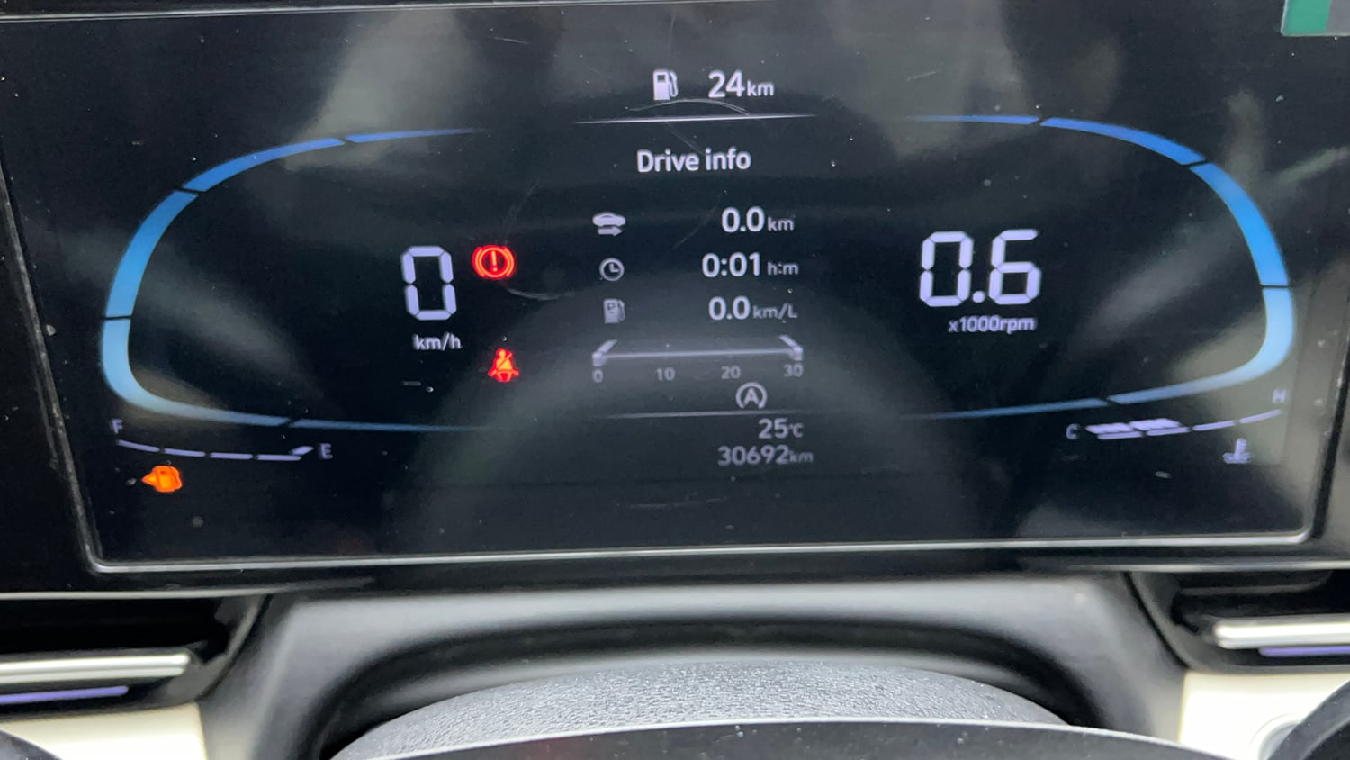Used 2024 Hyundai Verna SX 1.5 Petrol MT Petrol Manual interior CLUSTERMETER VIEW