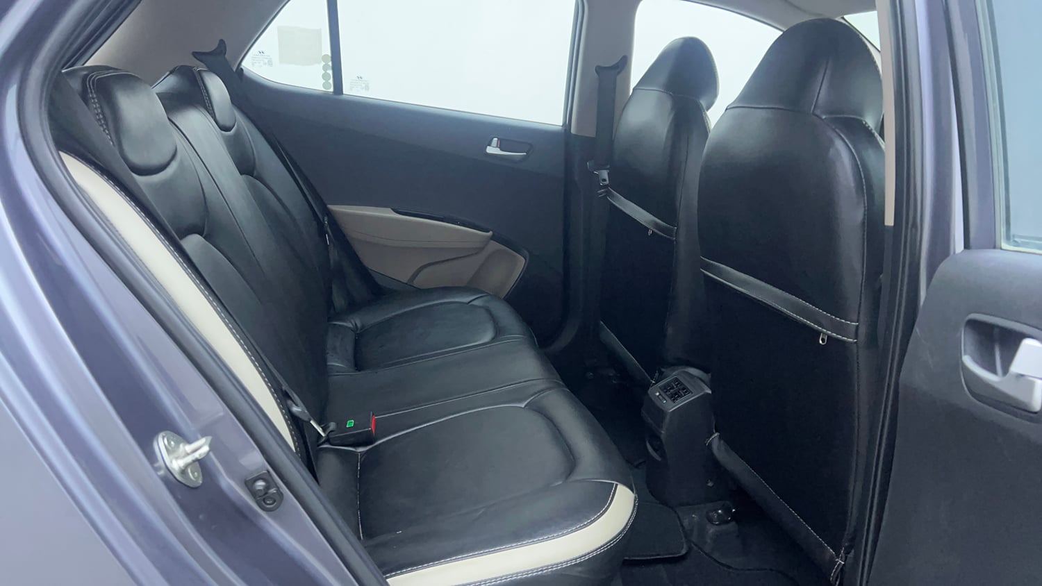 Used 2014 Hyundai Grand i10 Sportz AT 1.2 Kappa VTVT Petrol Automatic interior RIGHT SIDE REAR DOOR CABIN VIEW