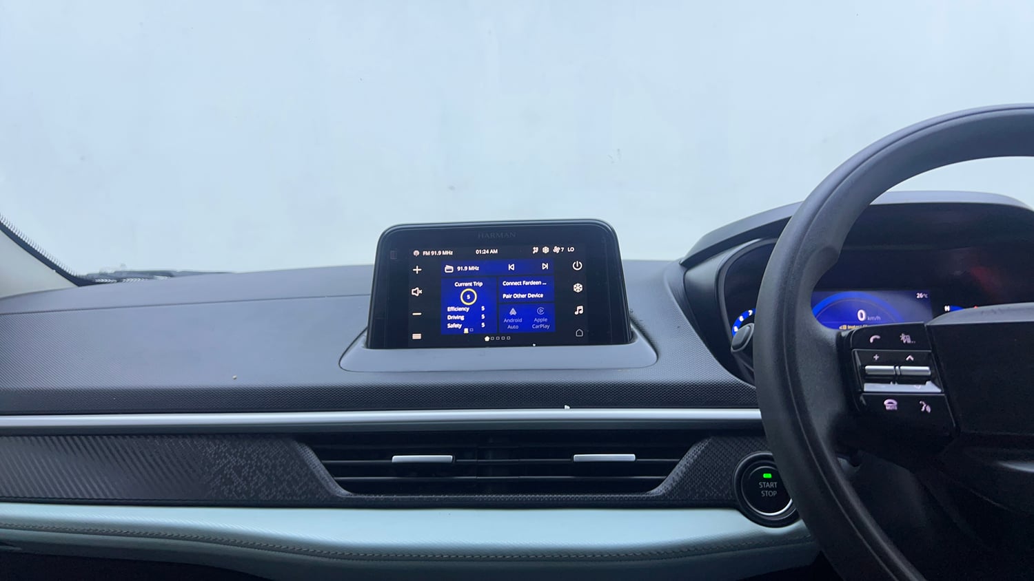 Used 2024 Tata Nexon Creative 1.2 Revotron Petrol 6AMT Petrol Automatic interior MUSIC SYSTEM & AC CONTROL VIEW
