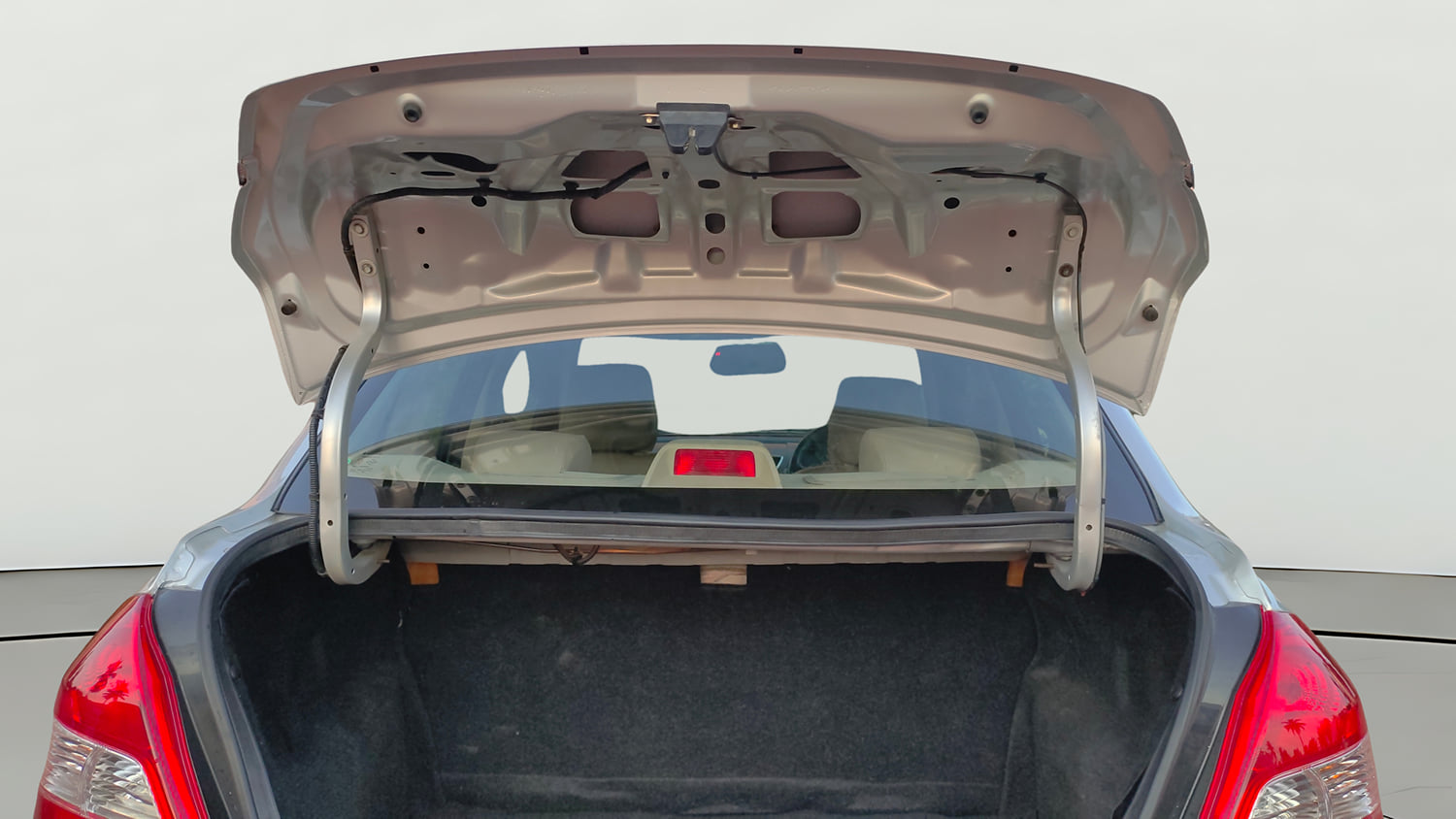 Used 2015 Maruti Suzuki Swift Dzire VXI Petrol Manual interior DICKY DOOR OPEN VIEW