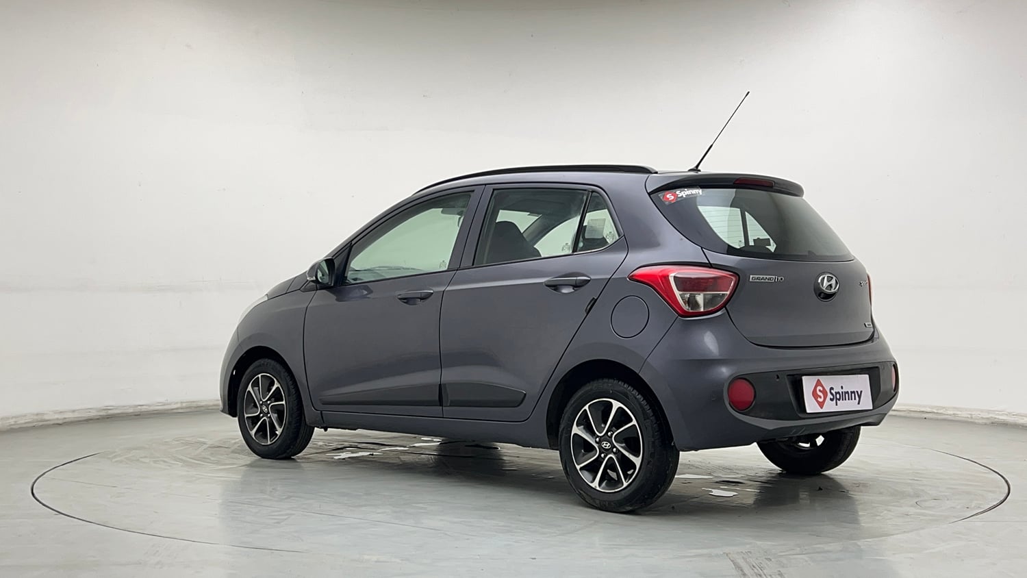 Used 2017 Hyundai Grand i10 Sportz (O) AT 1.2 Kappa VTVT Petrol Automatic exterior LEFT REAR CORNER VIEW