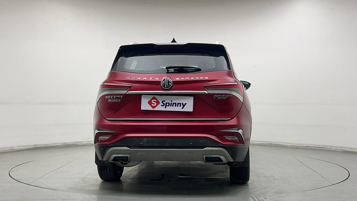 Used 2021 MG Motors Hector Plus Sharp 1.5 Petrol Turbo CVT 6-STR Dual Tone Petrol Automatic exterior BACK VIEW