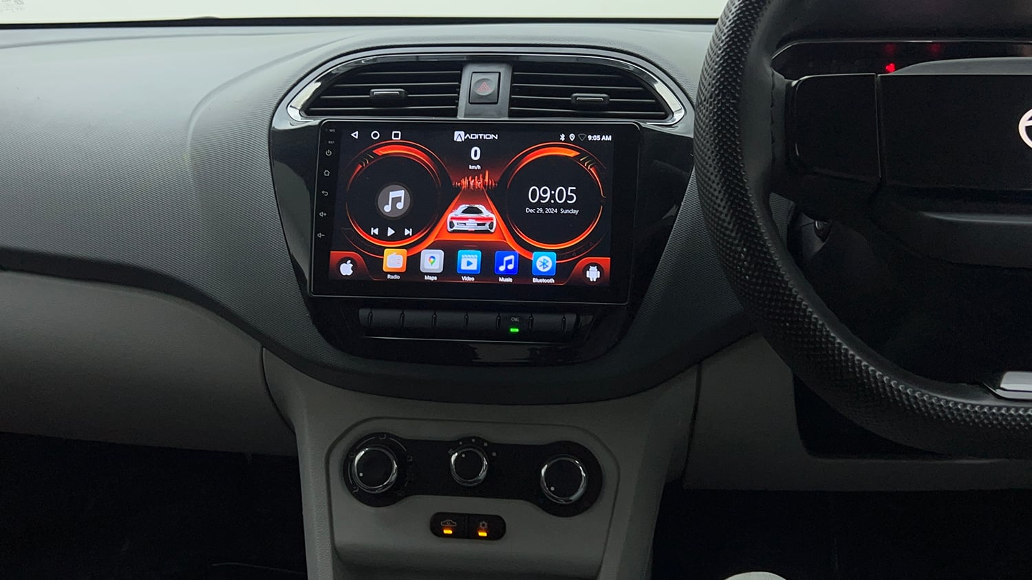Used 2025 Tata Tiago XE CNG Cng Manual interior MUSIC SYSTEM & AC CONTROL VIEW