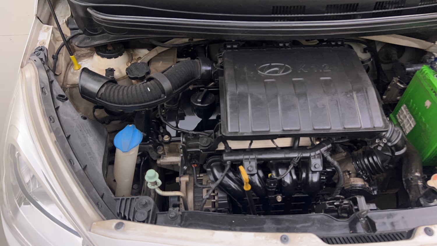 Used 2014 Hyundai Grand i10 Sportz 1.2 Kappa VTVT Petrol Manual engine ENGINE RIGHT SIDE VIEW