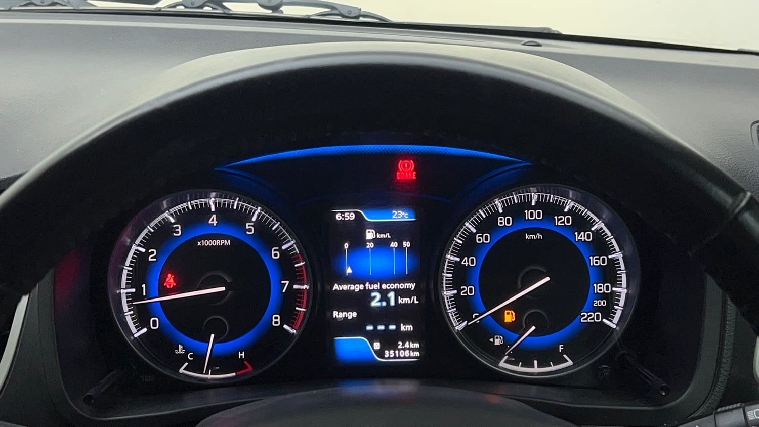 Used 2017 Maruti Suzuki Baleno Alpha 1.2 Petrol Manual interior CLUSTERMETER VIEW