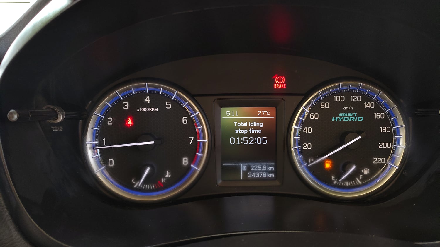 Used 2021 Maruti Suzuki S-Cross Zeta Petrol Manual interior CLUSTERMETER VIEW