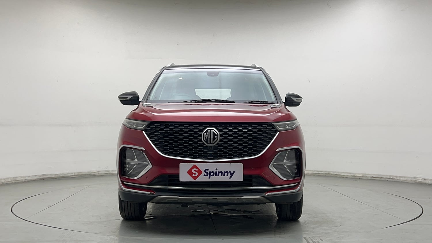Used 2021 MG Motors Hector Plus Sharp 1.5 Petrol Turbo CVT 6-STR Dual Tone Petrol Automatic exterior FRONT VIEW