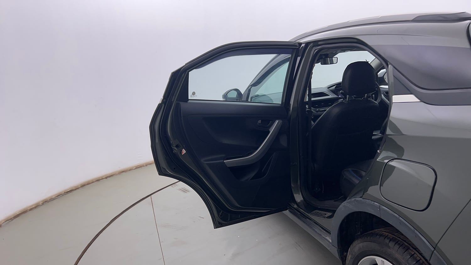 Used 2022 Tata Nexon XM (S) Petrol Manual interior LEFT REAR DOOR OPEN VIEW